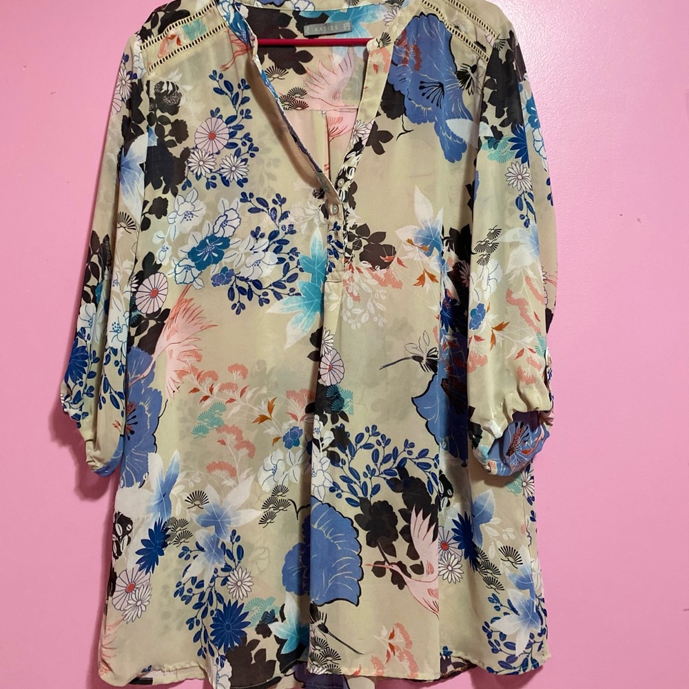 Cream blouse